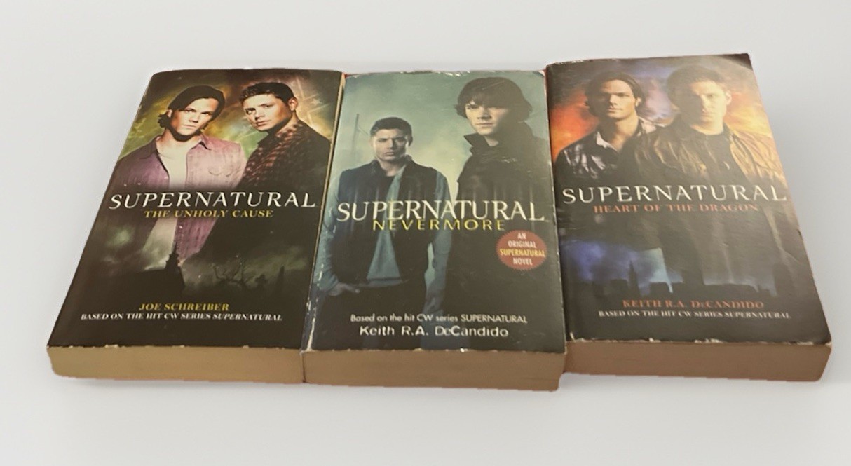 Supernatural CW TV Series Paperback 3 Book Lot