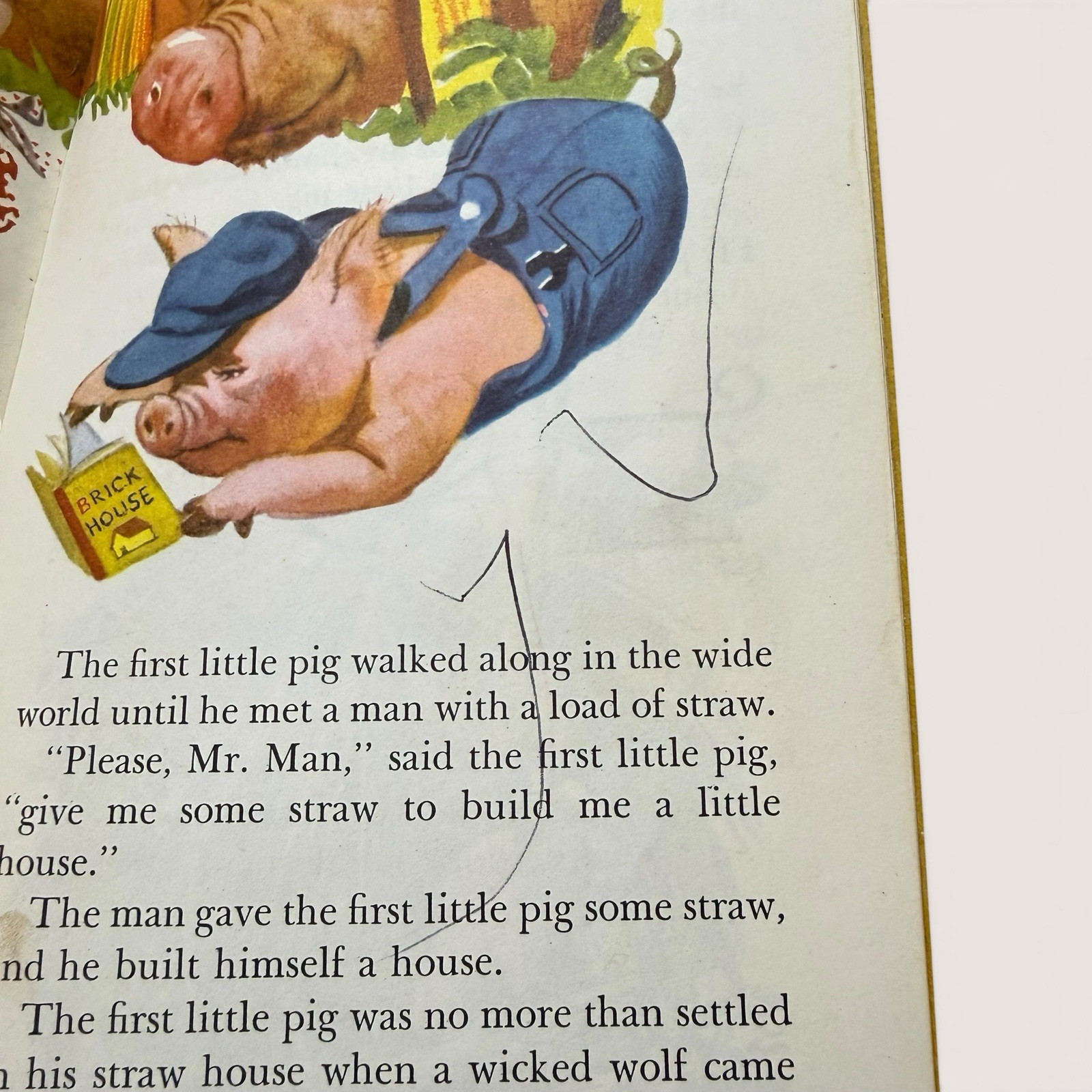 The Tall Book of Nursery Tales Vintage 1944 Rojankovsky 12”x5”x1/2” Acceptable