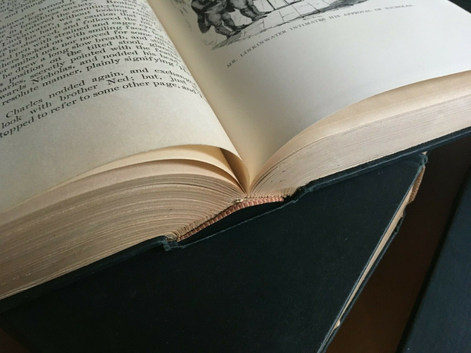 The Works of Charles Dickens, 9 vol, HC, National Library Edition, Illustrated