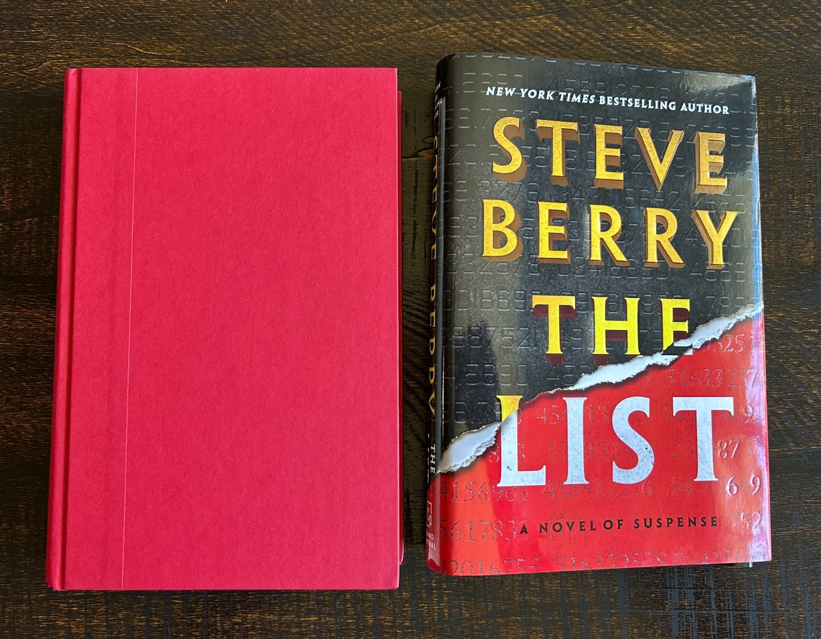 The List by Steve Berry Hardcover Thriller Novel First Edition Very Good