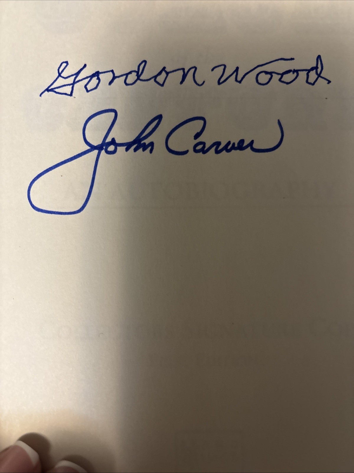 SIGNED~Coach of the Century-An Autobiography by Gordon Wood/John Carver~HCDJ