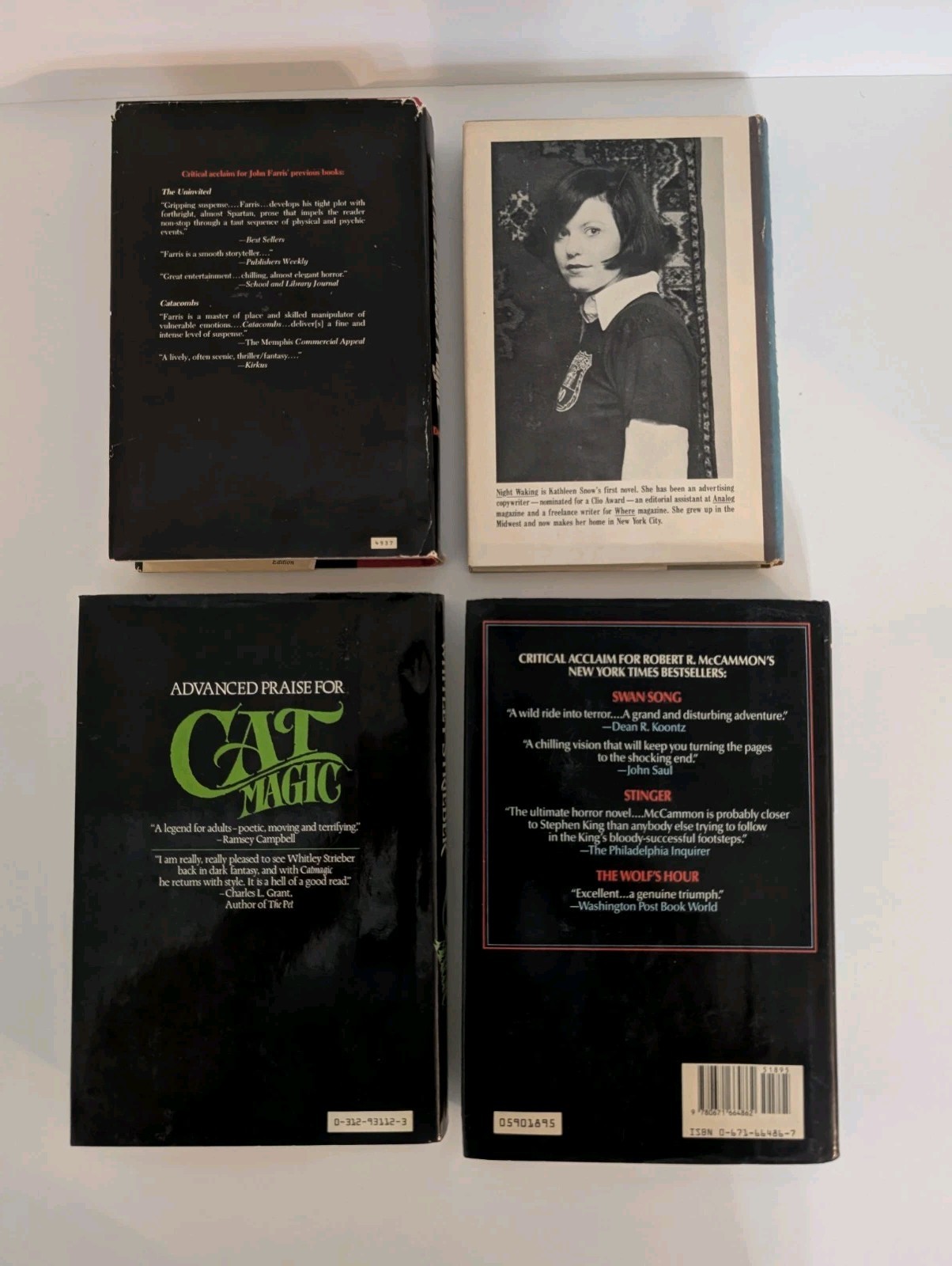 Vintage Horror Thriller HC Book Lot McCammon Whitley Strieber John Farris