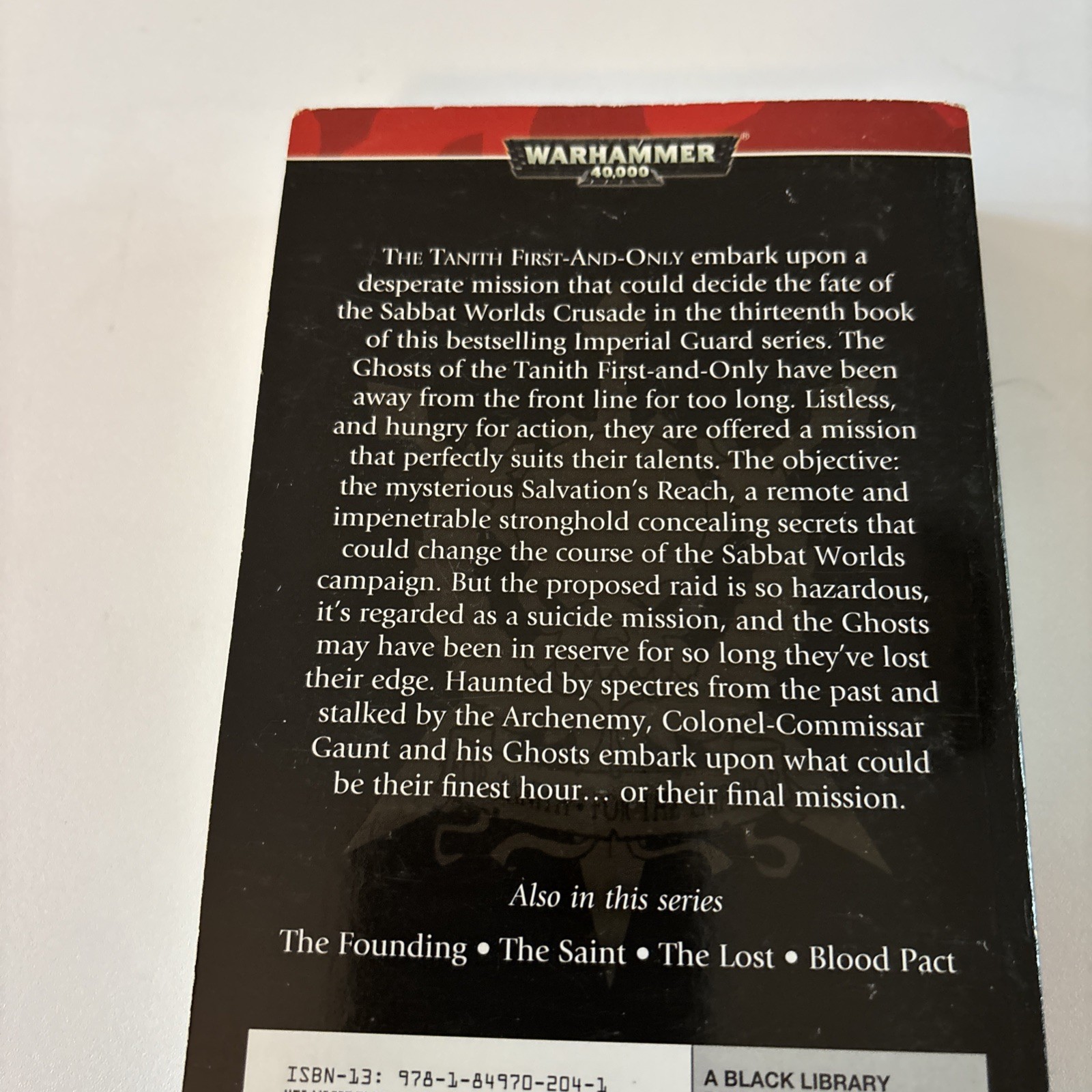 Warhammer 40K Salvation’s Reach, Gaunt’s Ghosts By Dan Abnett Paperback