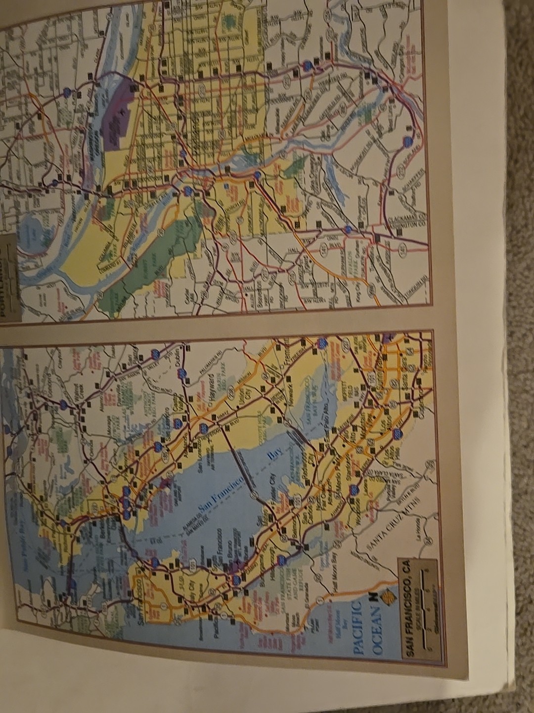 United States Road Atlas Book Page City Indexes Bendon Publishing Pre-owned