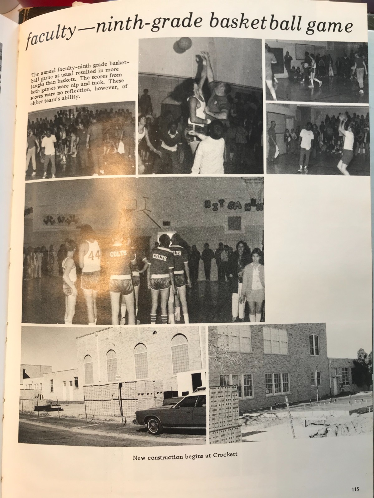 1974 The Round-Up Crockett Junior High School Yearbook, Odessa, Texas