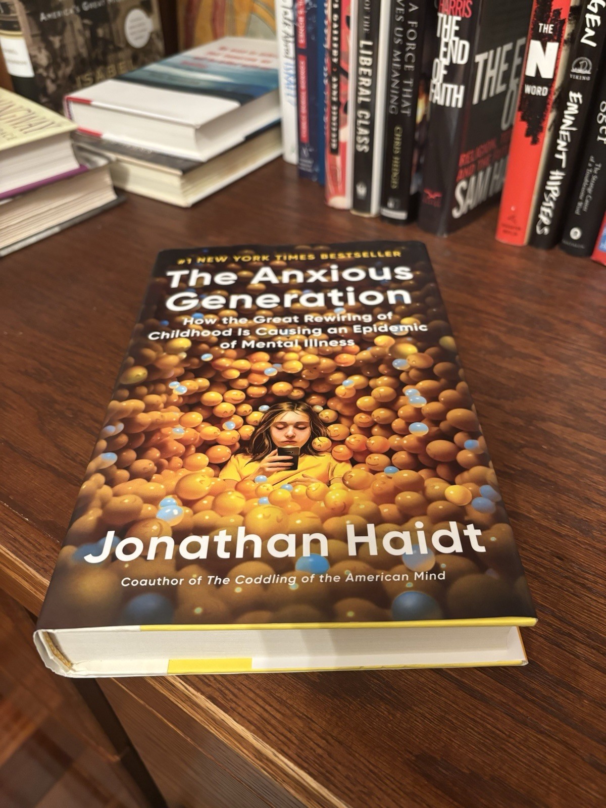 The Anxious Generation. Jonathan Haidt Penguin 2024 Hardcover. Fine Unread