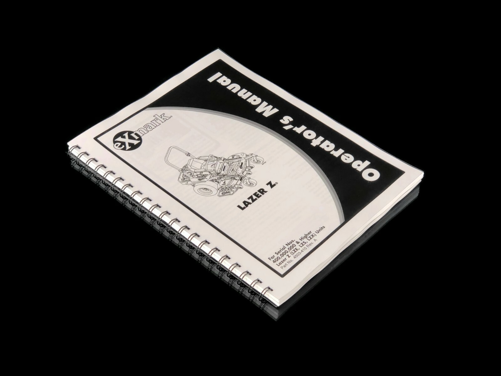 eXmark Lazer Z Operator & Part List Schematics LZS749AKC604A1 SN# 400000000-402