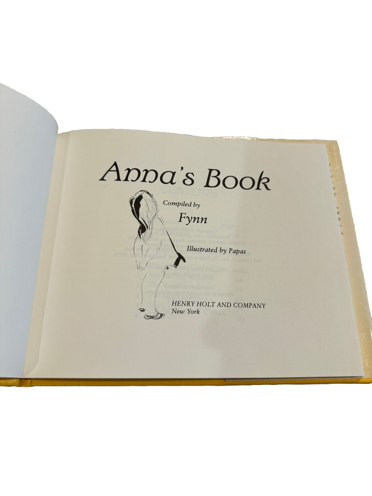 Anna’s Book by Fynn Hardcover Book Theology Religion Philosophy Vintage 1987
