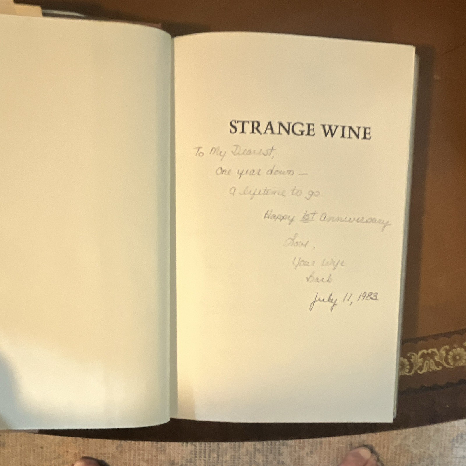 Harlan Ellison Strange Wine HC 1st Ed Signed/Inscribed DJ 1978 Harper & Row