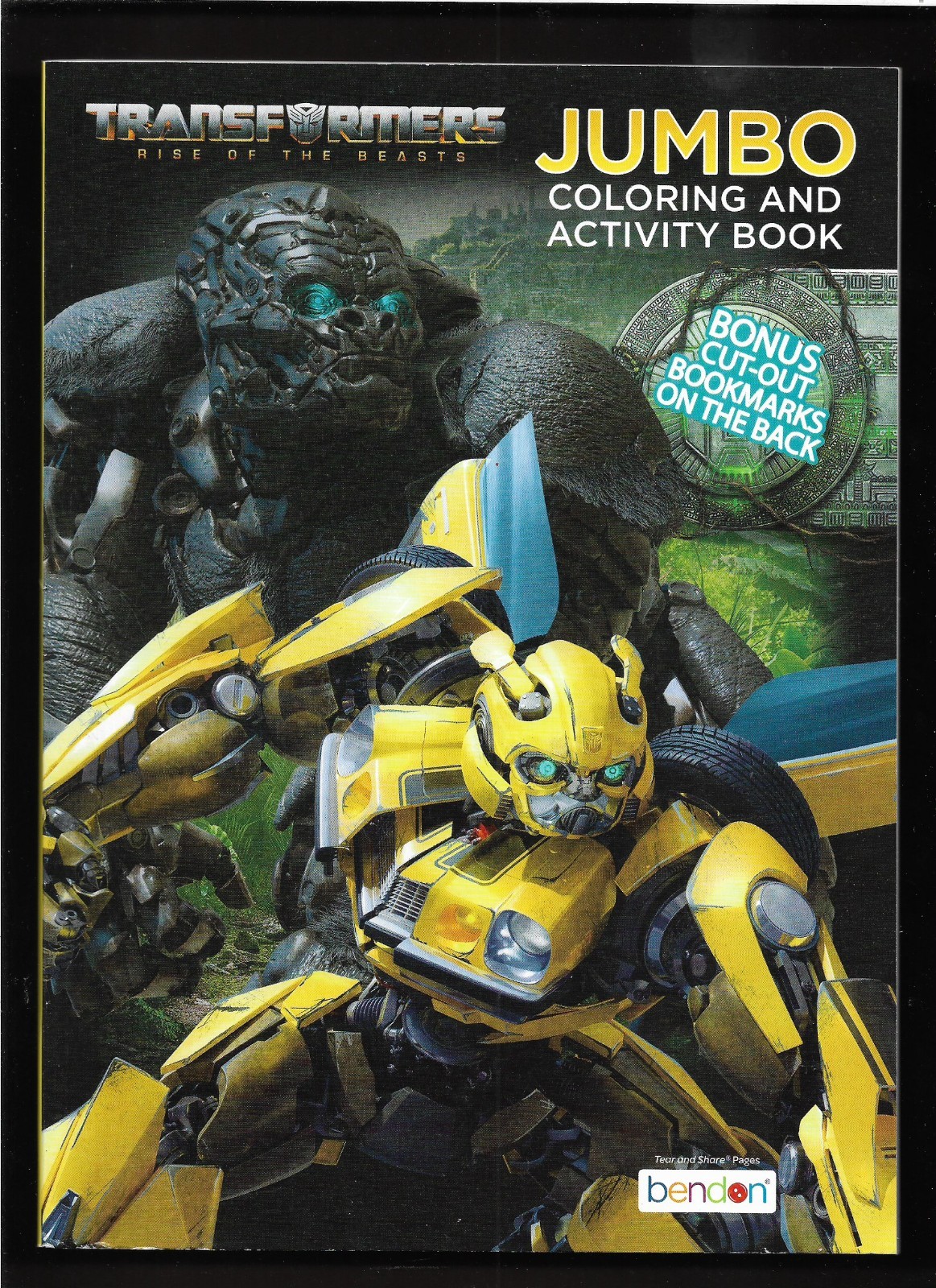 2023 Transformers Rise of the Beasts Jumbo Coloring & Activity Book – 80 Pages