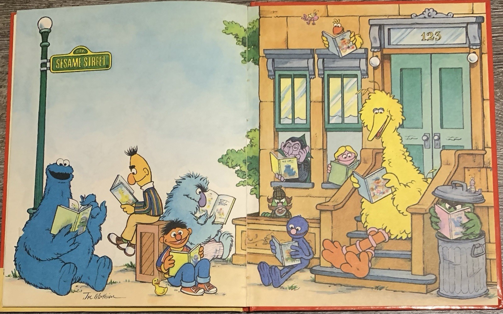 CTW Sesame Street 1st Vtg HC Ed. Nobody Cares About Me! Sarah Roberts 1982 GOOD!