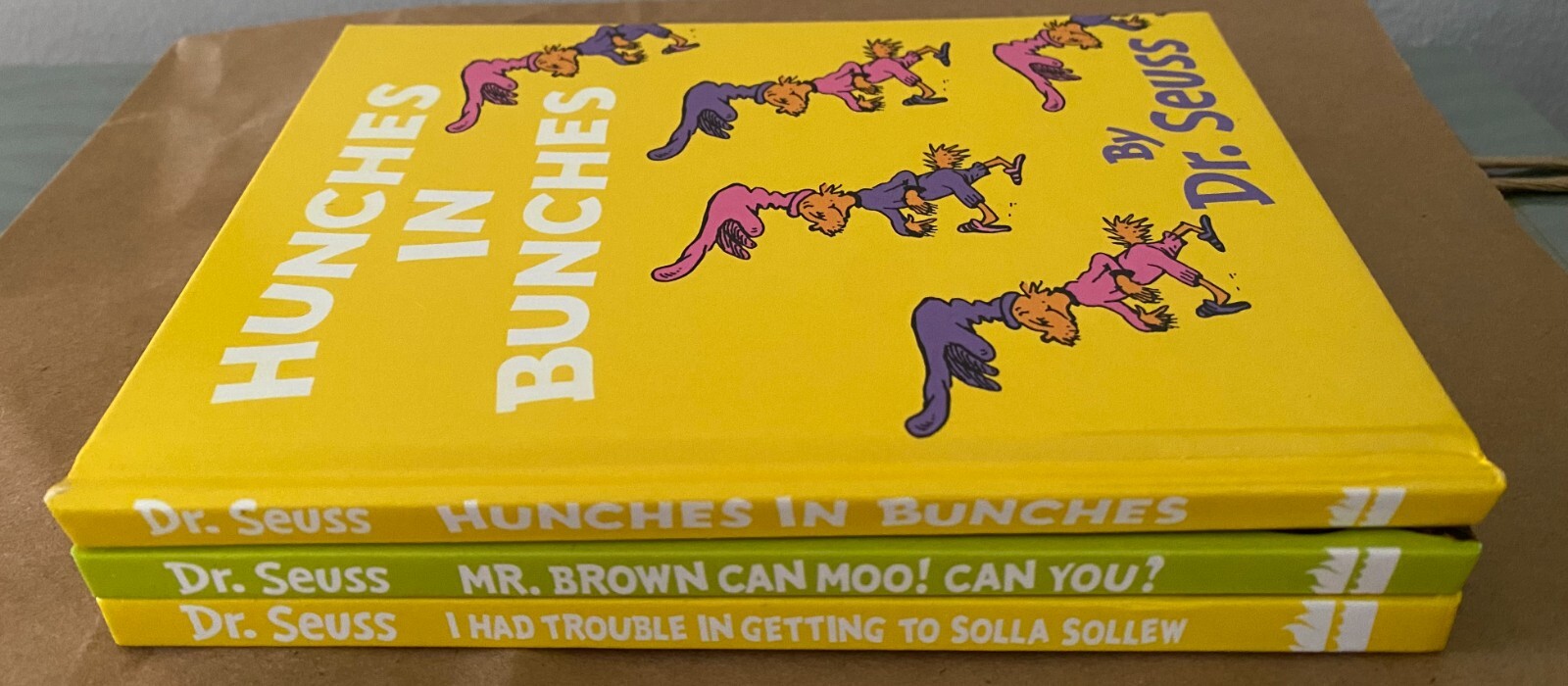 3 Dr. Seuss 2008 UK mini books Rare 4 1/2 x 6 1/4 ” Free Shipping