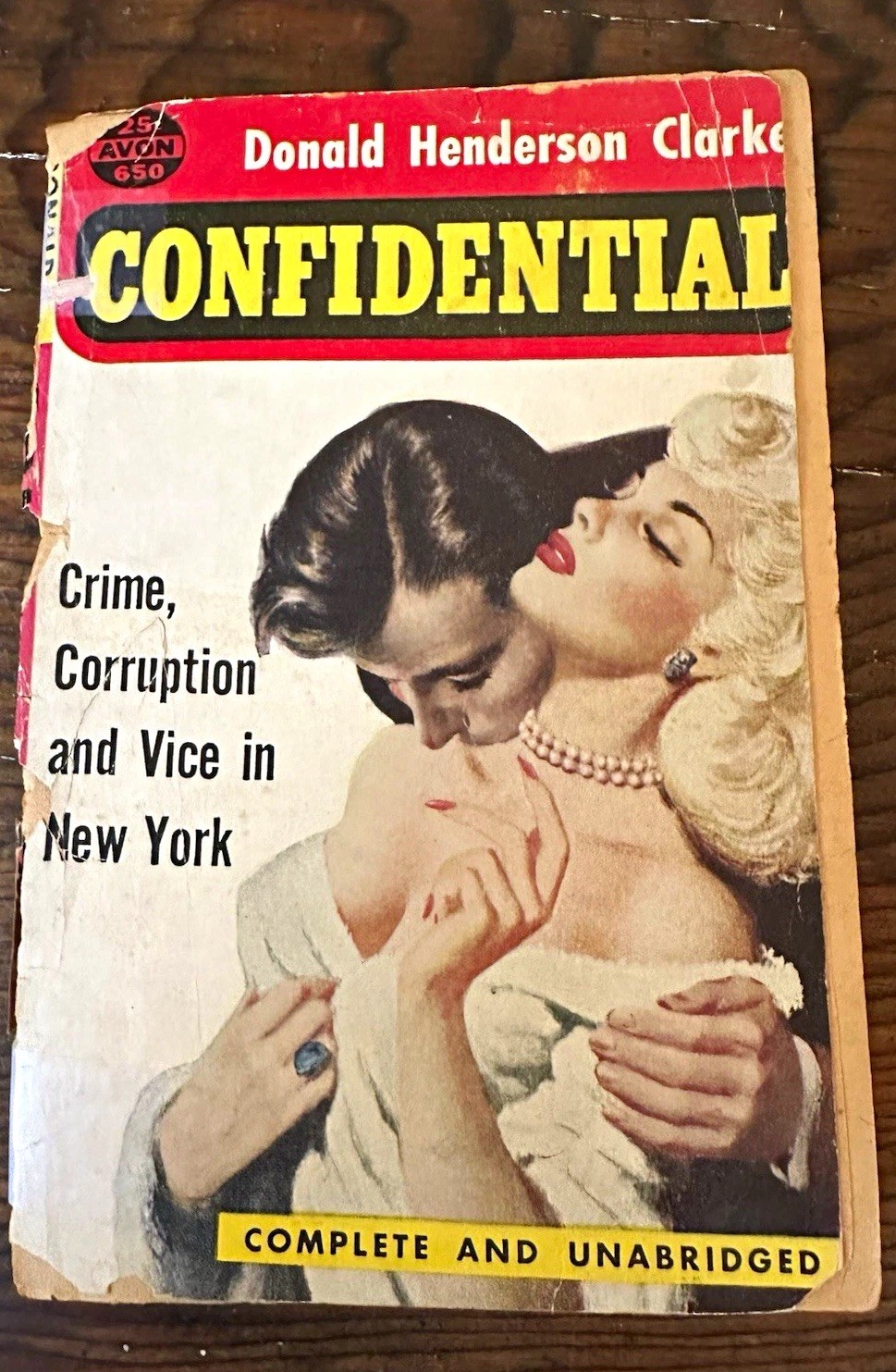 Donald Henderson Clarke Confidential Paperback Avon Crime Novel Sex Sleaze Vice