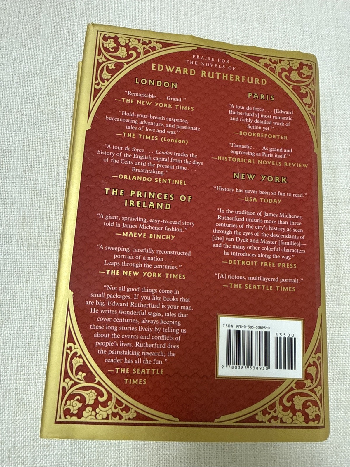 China The Novel Edward Rutherfurd SIGNED 1st Edition First Printing Hardcover