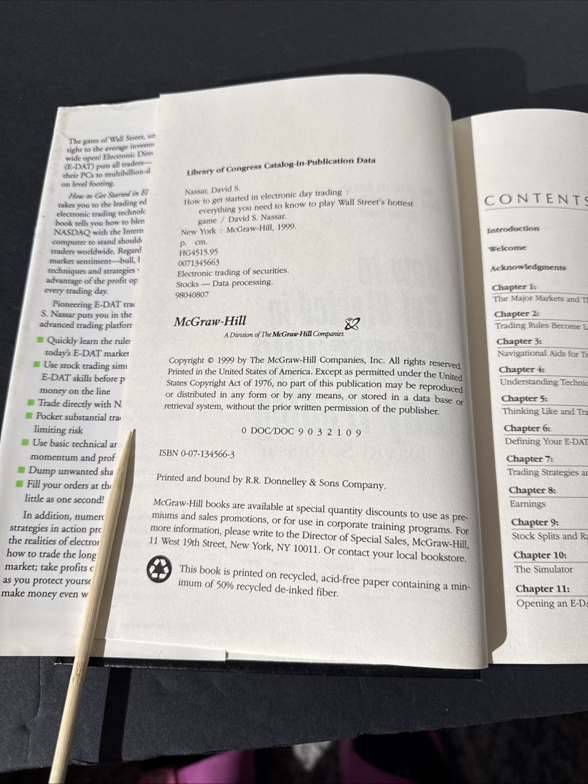 2 Investment Books : How Started Electronic Day Trading & Intelligent Investor