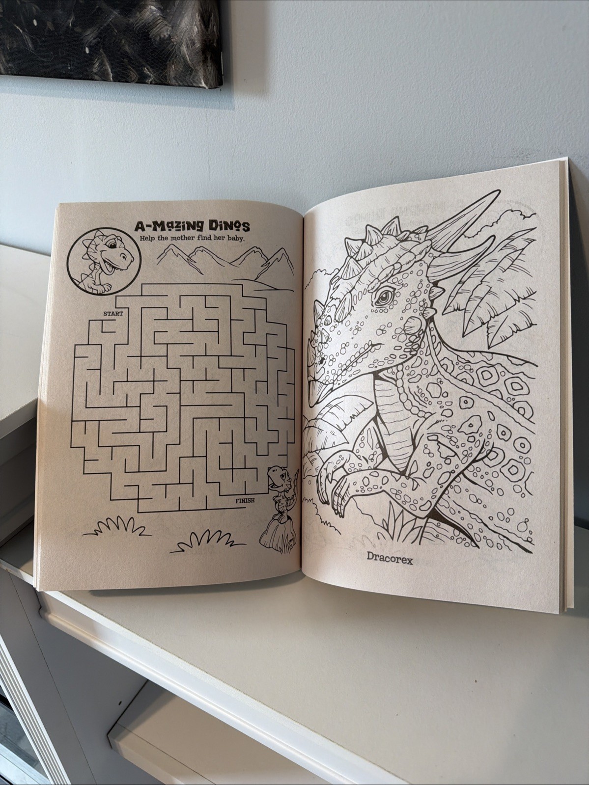 DINO CLASH! Dinosaurs Coloring/Activity Book with Tear/Share Pages 🆕🆓 shipping