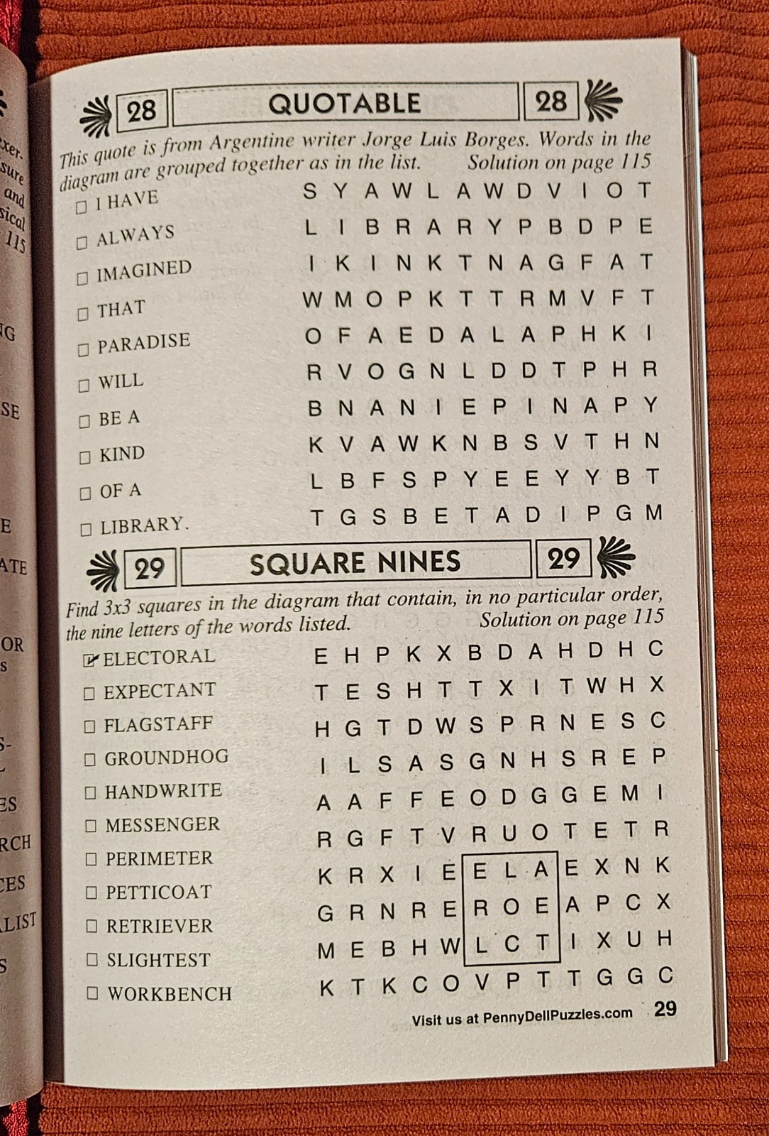 Lot of 3 Penny Press Penny’s Finest Super Word Search Seek Puzzle Books Variety