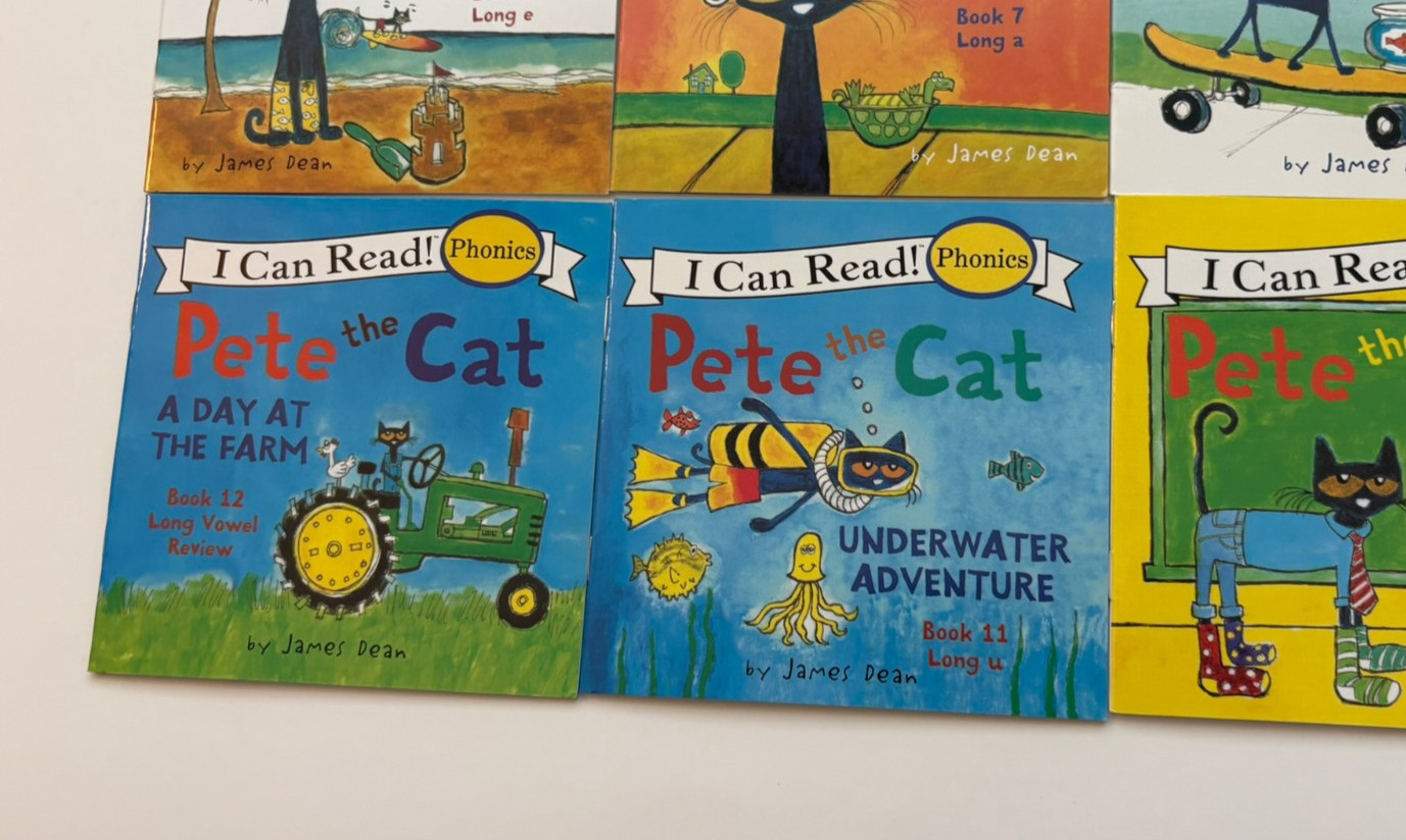 Pete the Cat – I Can Read Phonics 12 Book Lot Set