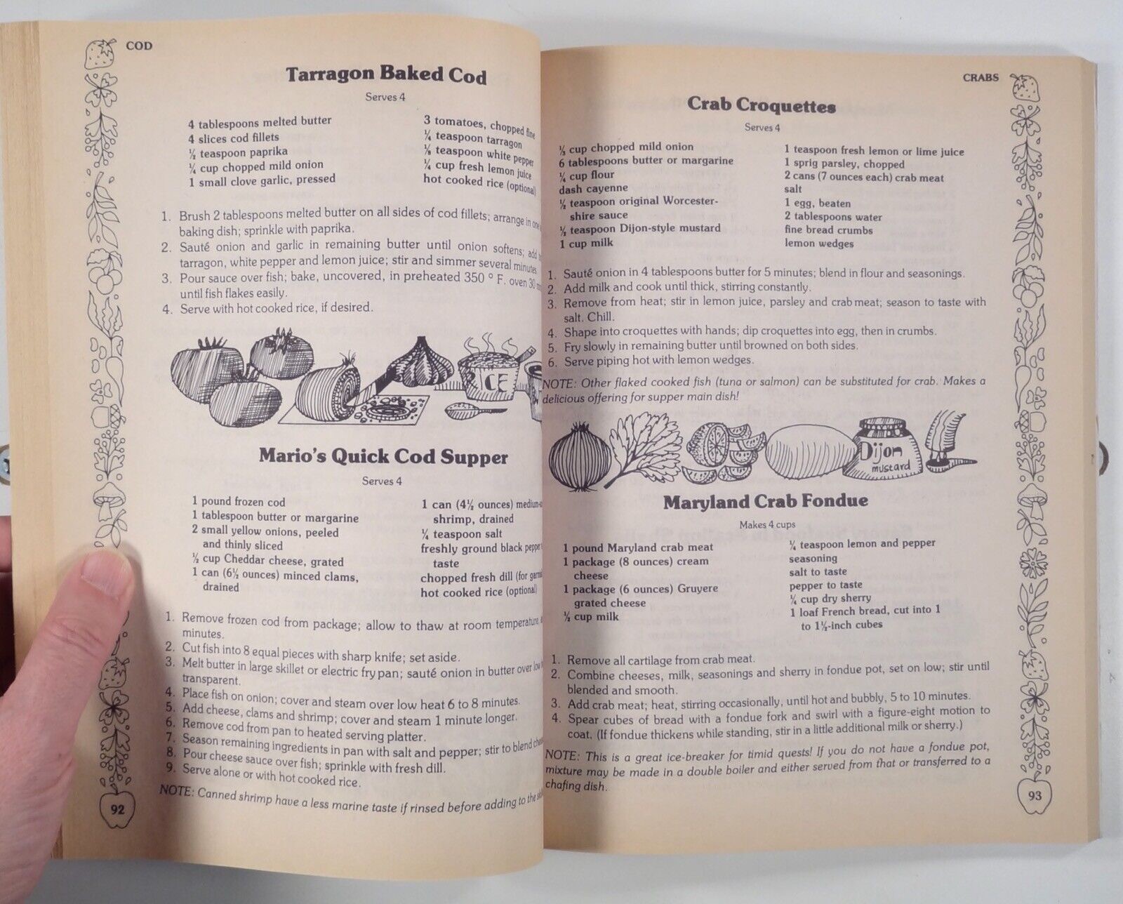 1987 Blinn COMPLETE MAIN COURSE COOKBOOK Speedy Gourmet Library PLAYMORE TPB