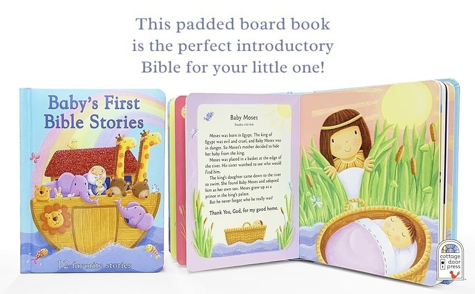 Baby’s First Bible Stories Padded Board Book – Gift for Easter, Christmas, Commu