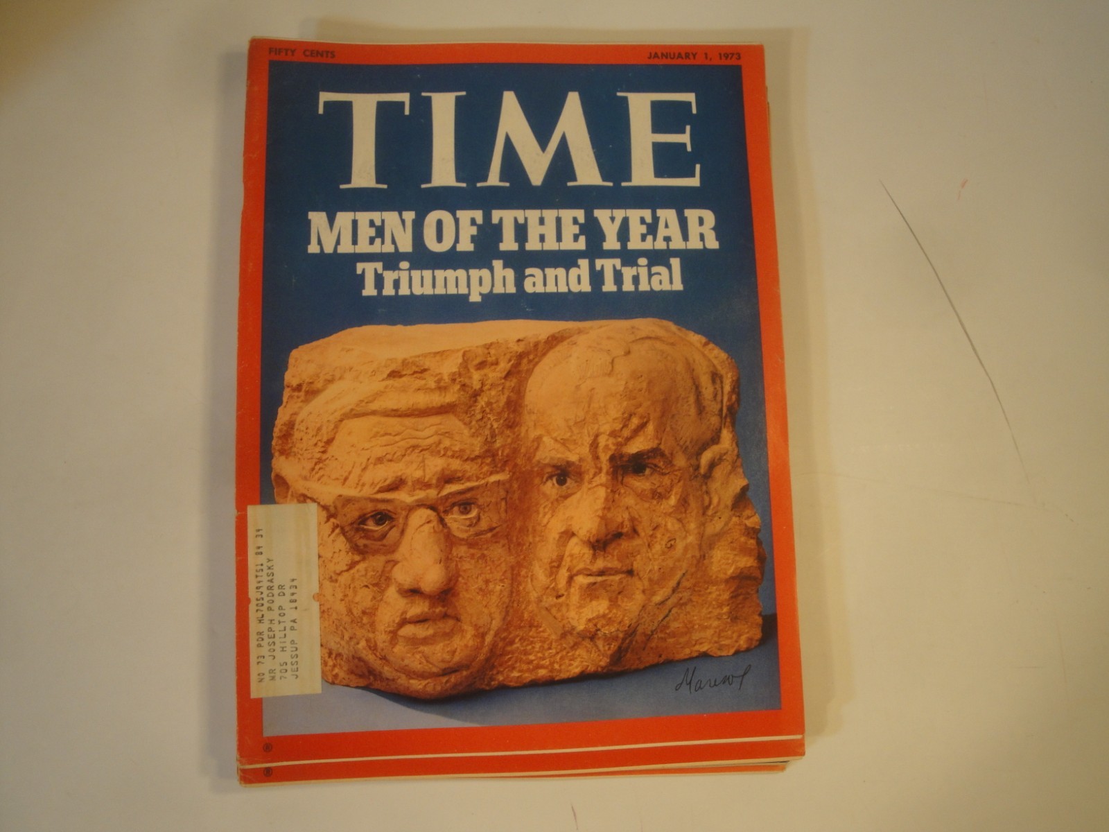 TIME MAGAZINE NIXON LOT/10 ISSUES 1968-1977 ERA