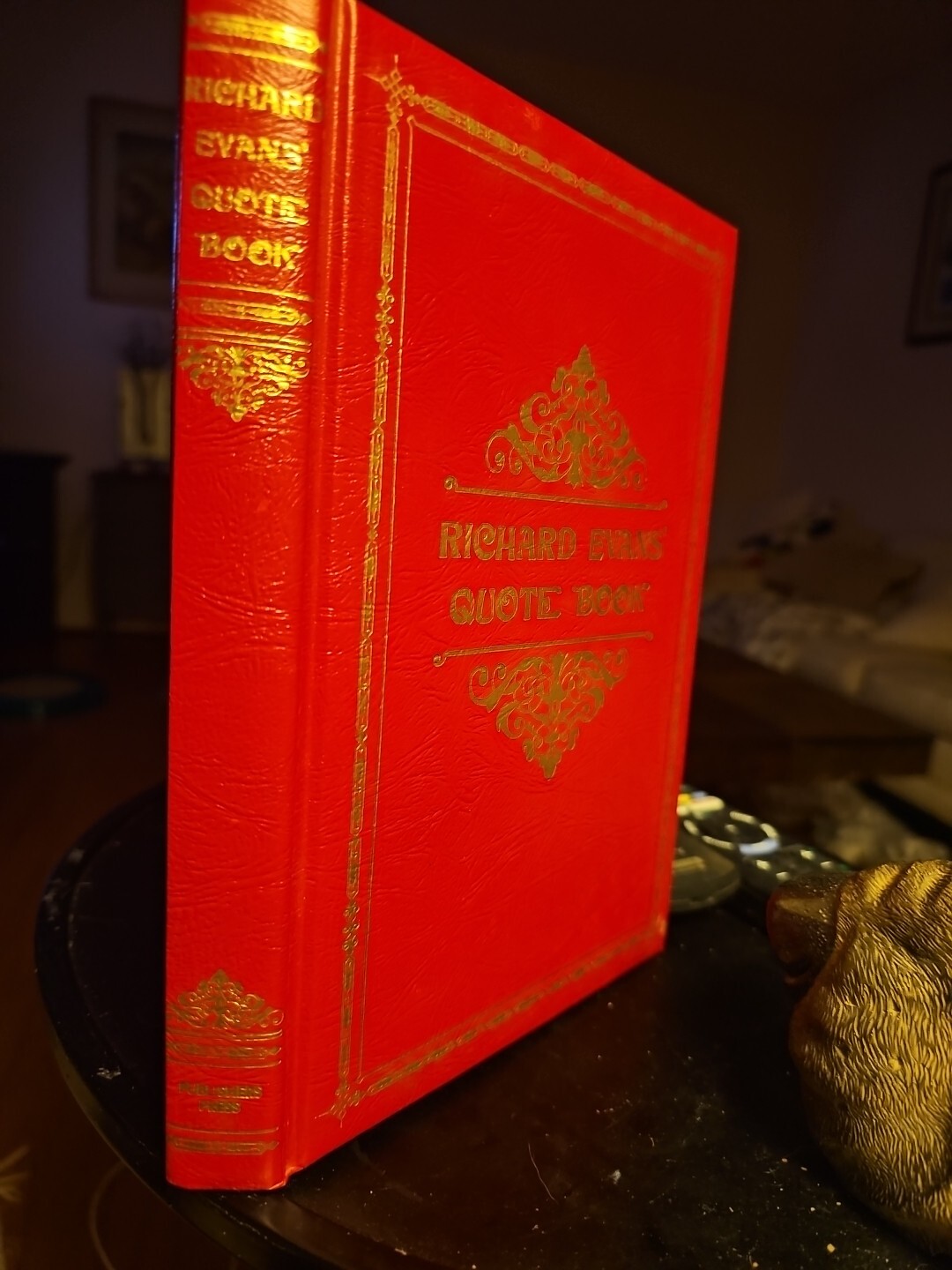 Richard L. Evans Quote Book Leatherette 1st ed. 9th printing 1980