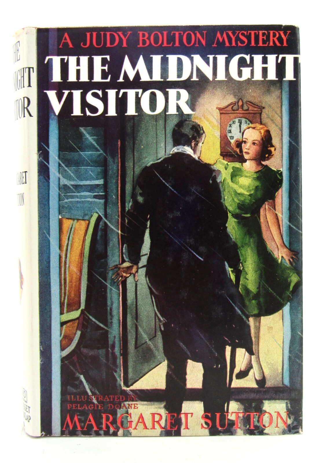 Judy Bolton #12 THE MIDNIGHT VISITOR Margaret Sutton tweed HBDJ Fine L1