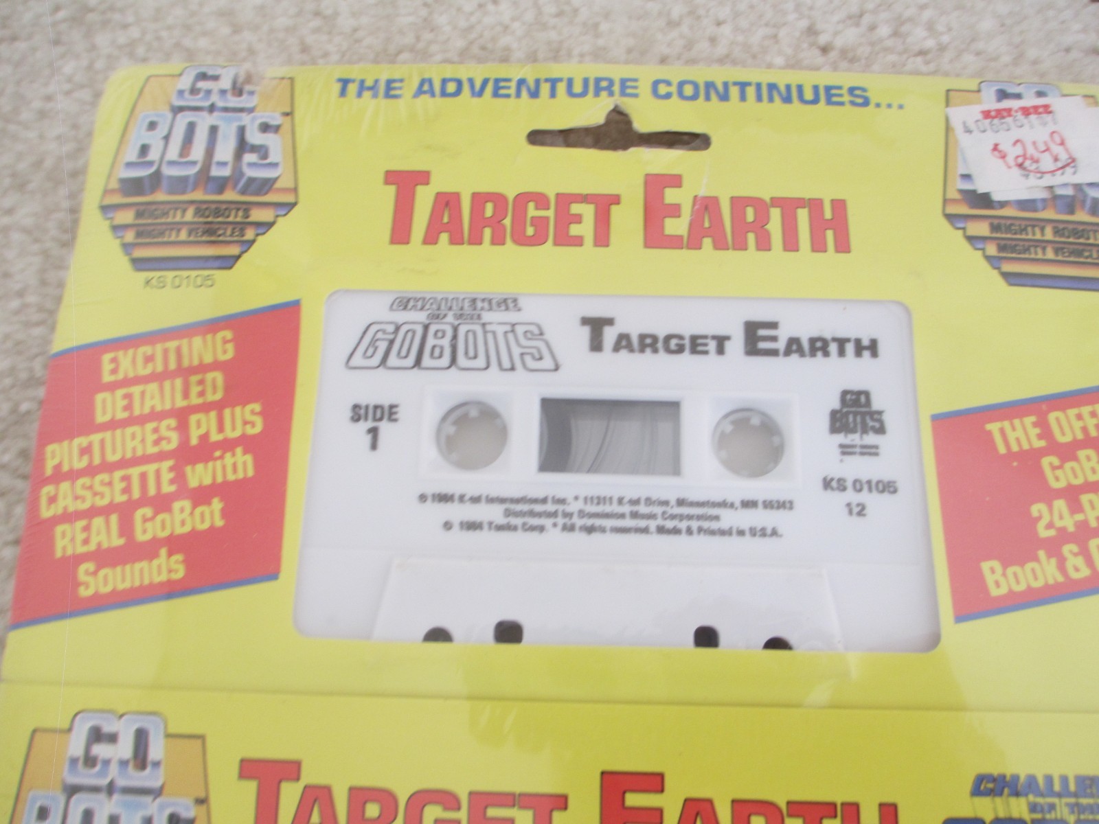 1985 GoBots Final Conflict Episode #5 And 1984 Target Earth Book & Cassette NEW