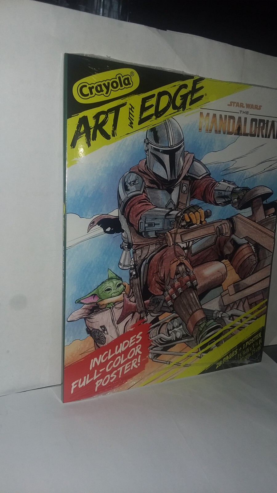 Crayola Art With Edge Star Wars The Mandalorian 28 Pages + 1 Poster New Sealed