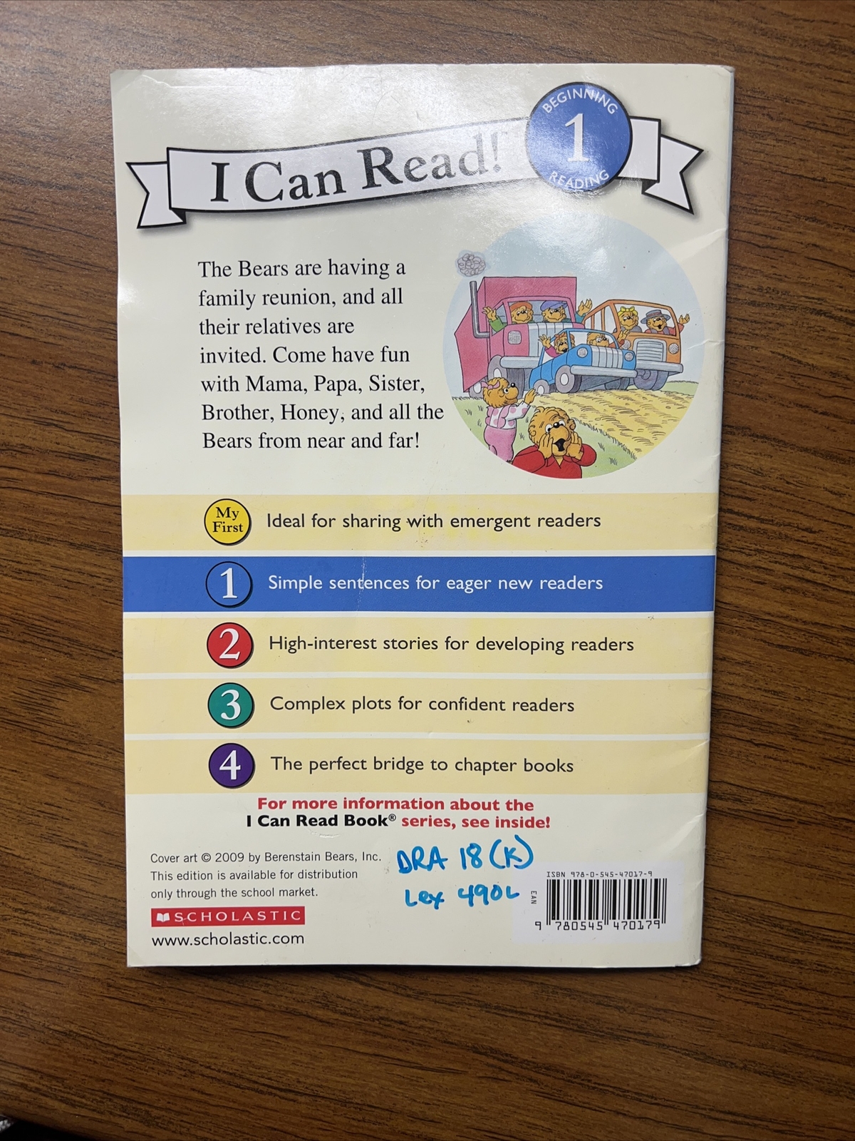 I Can Read Level 1 Ser.: The Berenstain Bears’ Family Reunion by Jan Berenstain