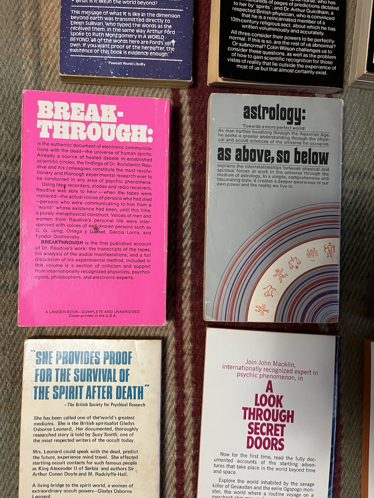 Telepathy, ESP, Psychic Powers, Prophecy Book Lot