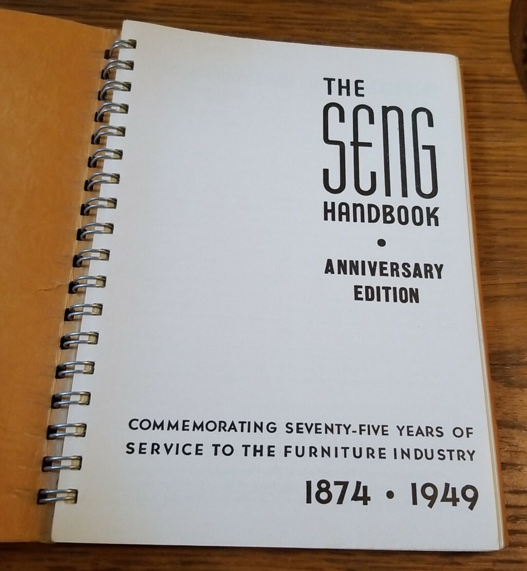 1949 SENG 158 pages of Furniture Facts Handbook