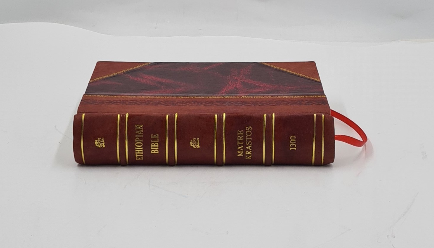 Ethiopian bible 1300 by Ma?t?re Krastos [Leather Bound]