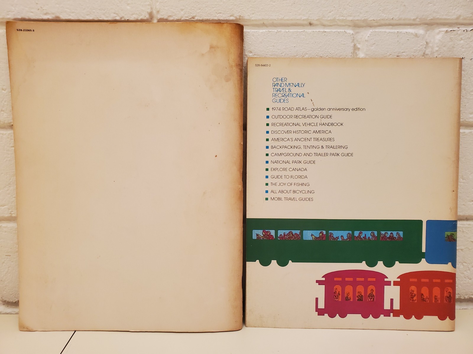 RAND McNALLY HANDY RAILROAD ATLAS OF THE UNITED STATES VINTAGE TRAINS 70s BOOK