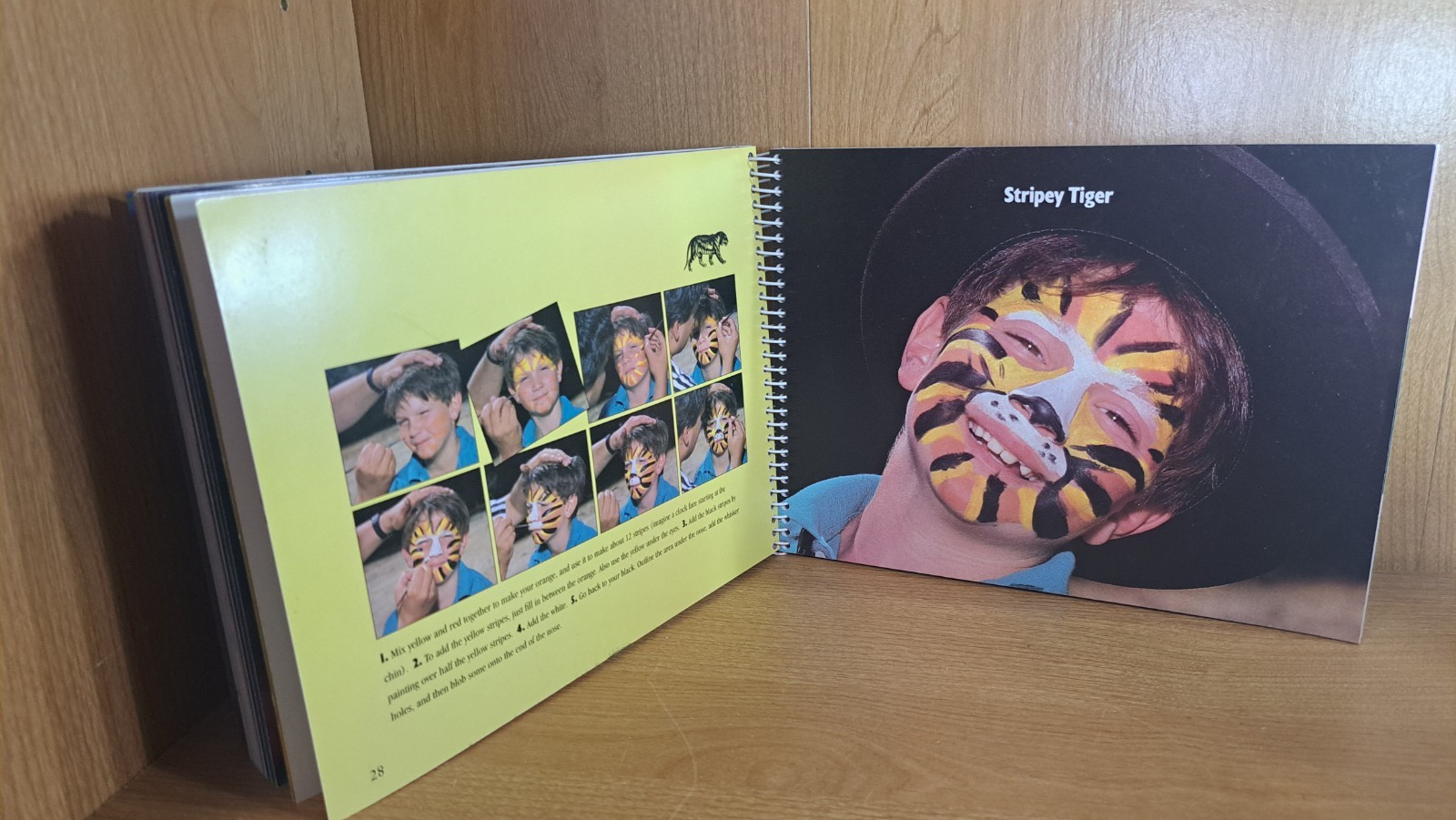 Face Painting by Klutz Editors 1990, Spiral Book (no Paint)