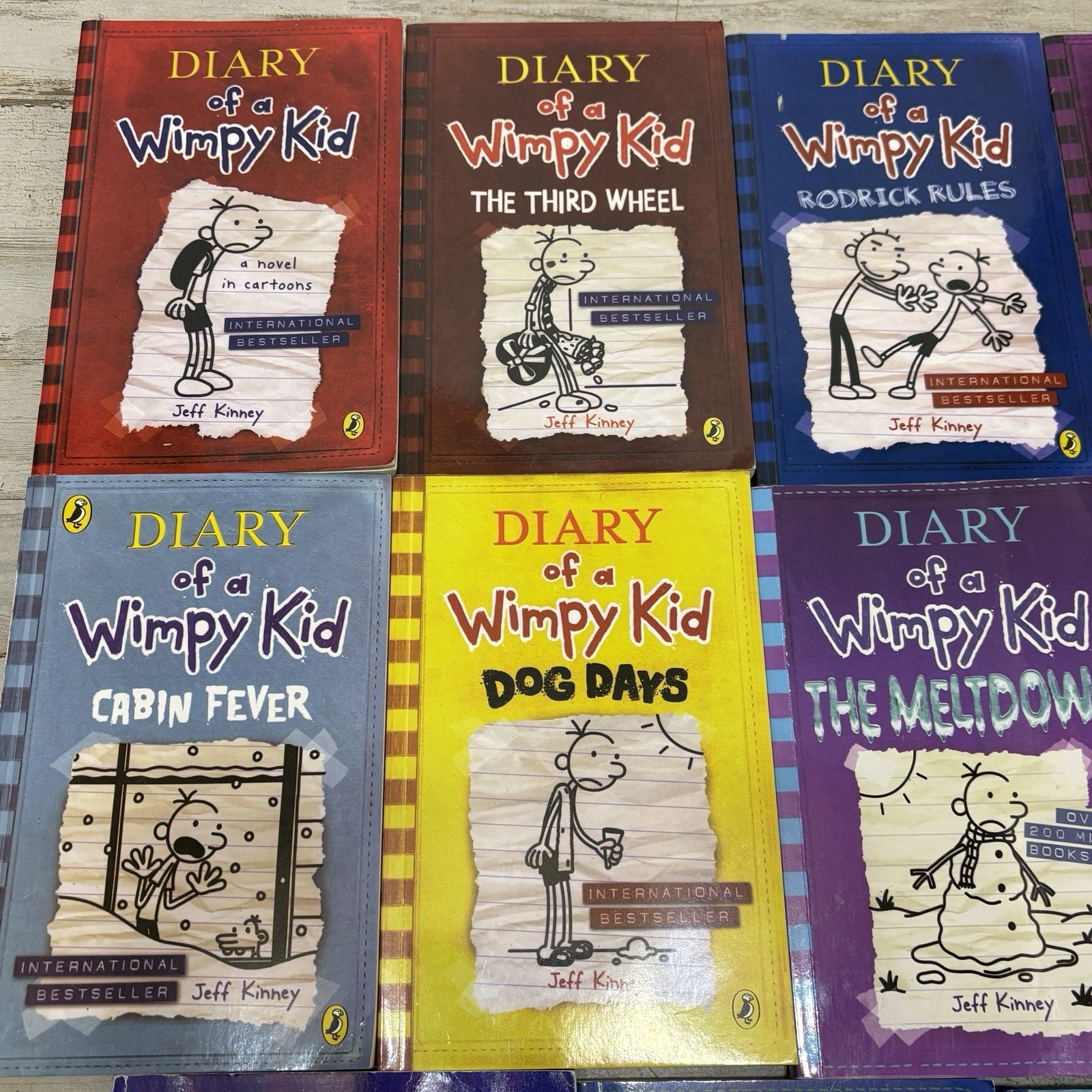 Lot Of 14 Diary of Wimpy Kid Books Movie Diary Rowley Jefferson Kinney