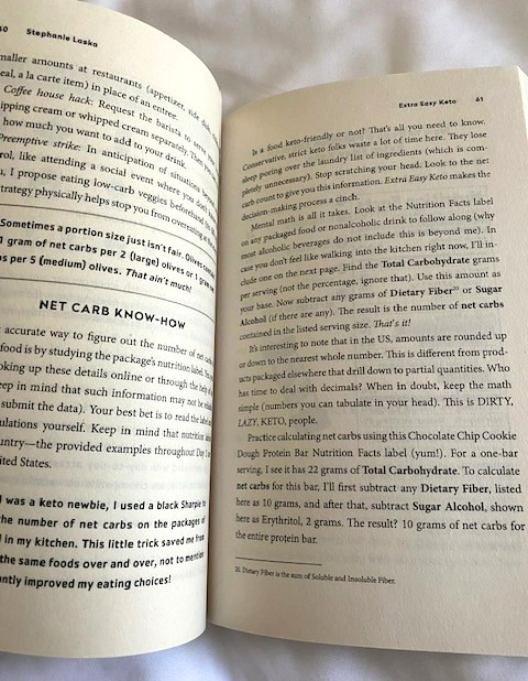 Extra Easy Keto Book Ketogenic Diet Low Carbs Stephanie Laska Meal Planning Soft