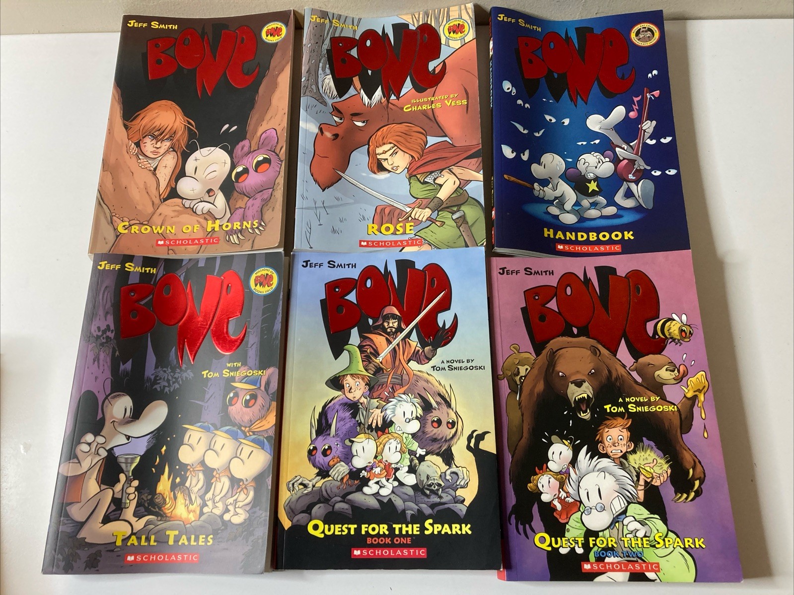 Lot of 12 Bone Graphic Novels ~ Jeff Smith