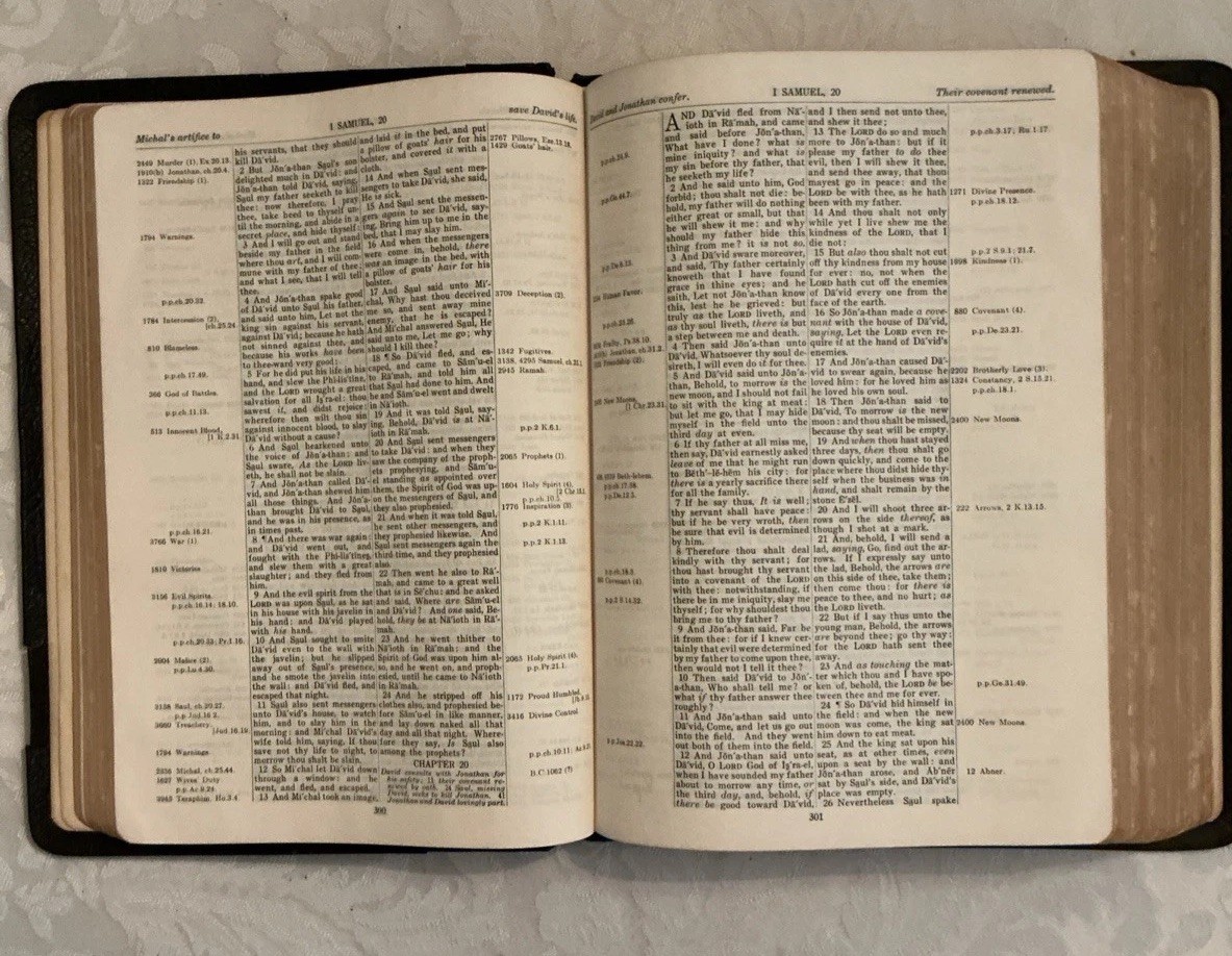 The New Chain Reference Bible Thompson 4th Improved Edition B B Kirkbride 1964