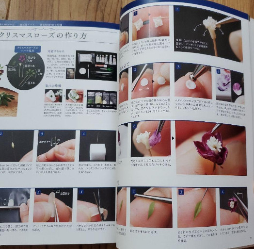 Miniature Flower Lesson miniature artist Yukari Miyazaki – Japanese Craft Book