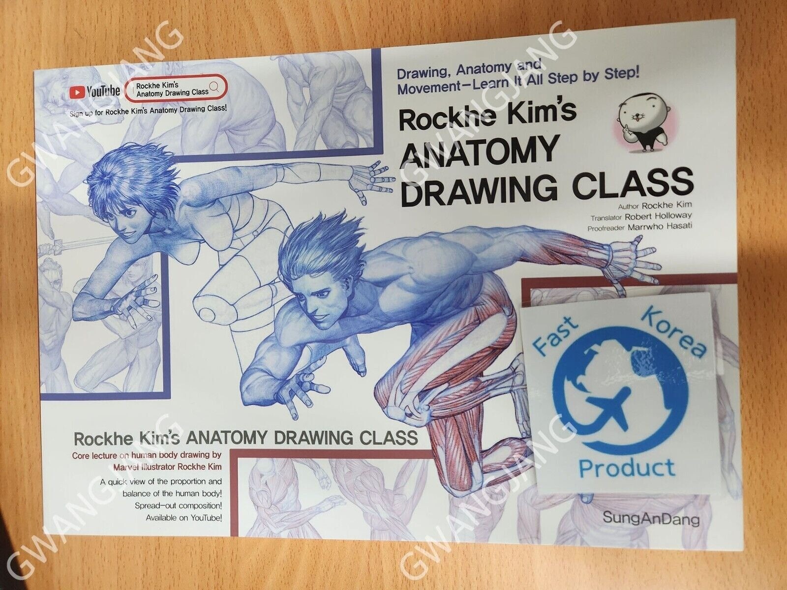 Rockhe Kim’s ANATOMY DRAWING CLASS Book Beginners English Edition Art