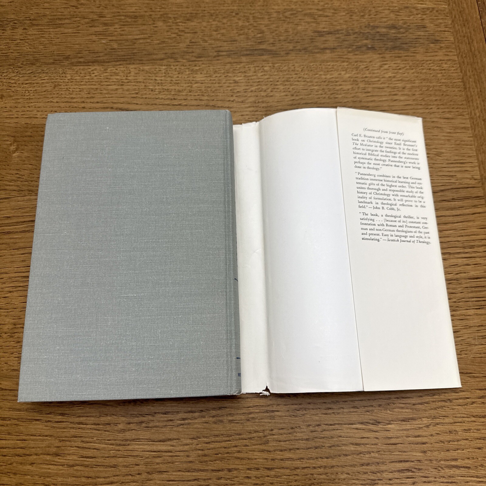 JESUS GOD AND MAN By Wolfhart Pannenberg Hardcover 1968 The Westminster Press DJ