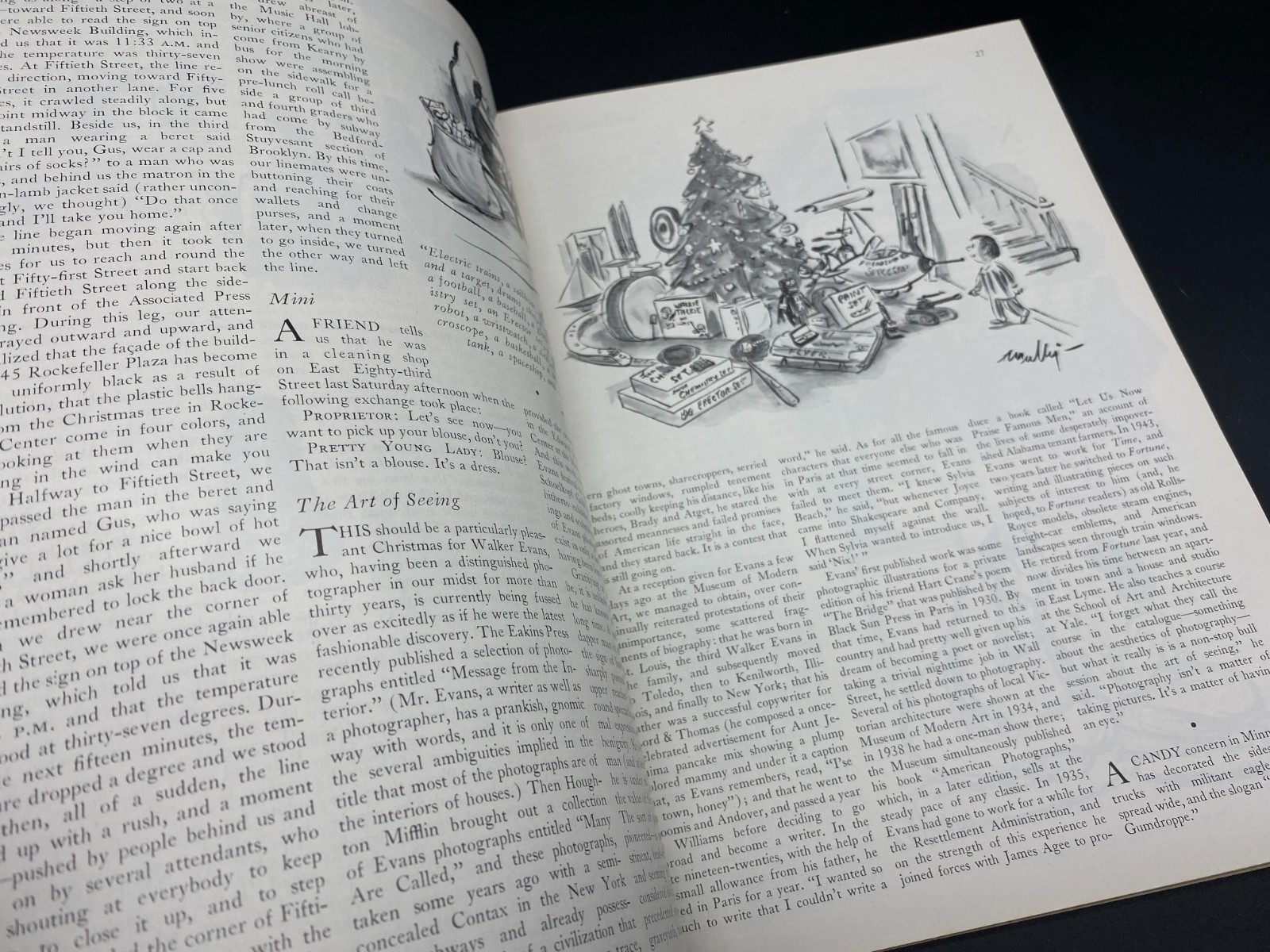 The New Yorker Magazine: December 24, 1966 Feat. William Steig Christmas Cover