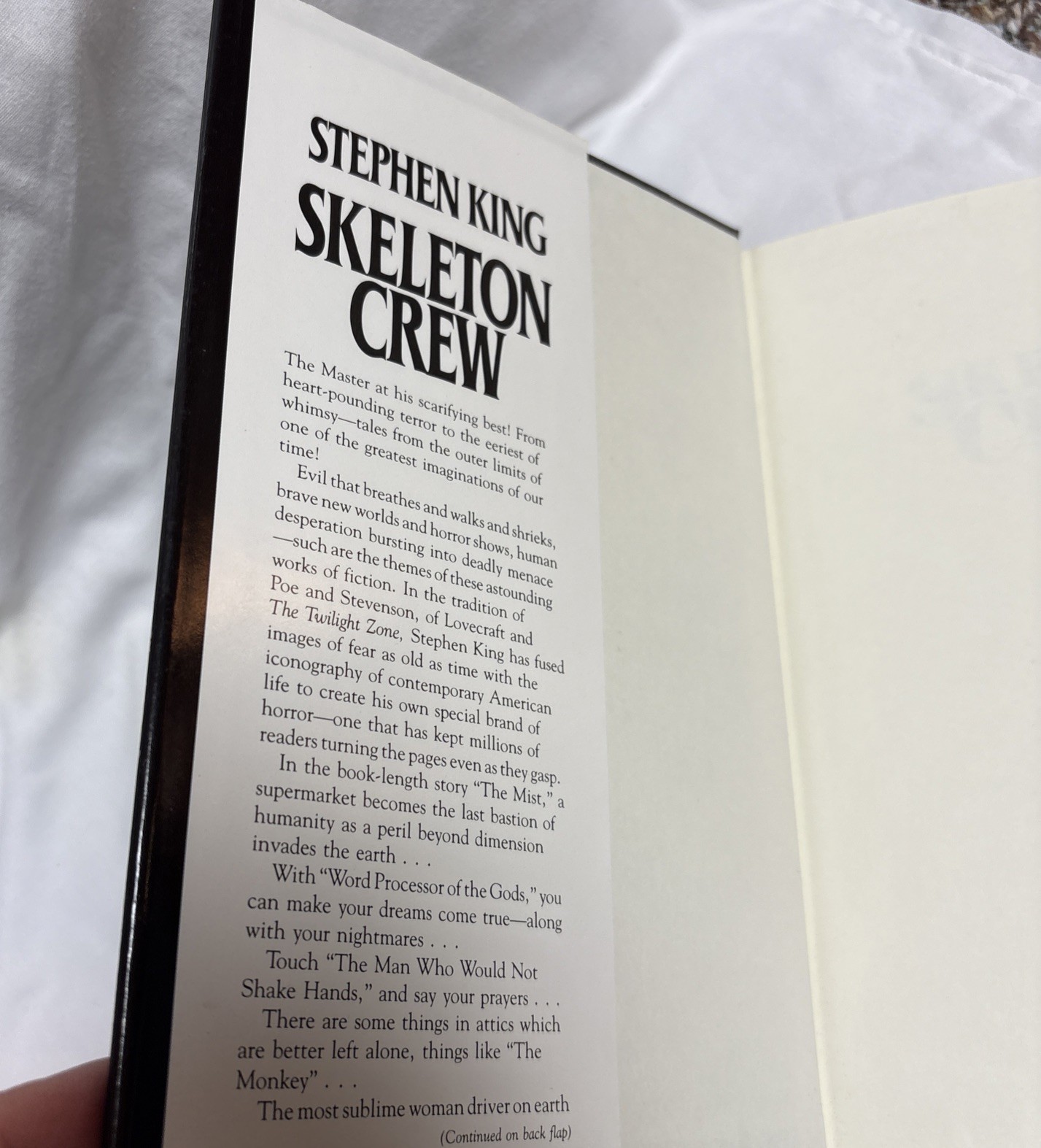 Skeleton Crew by Stephen King 1985 Hardcover With Dust Jacket