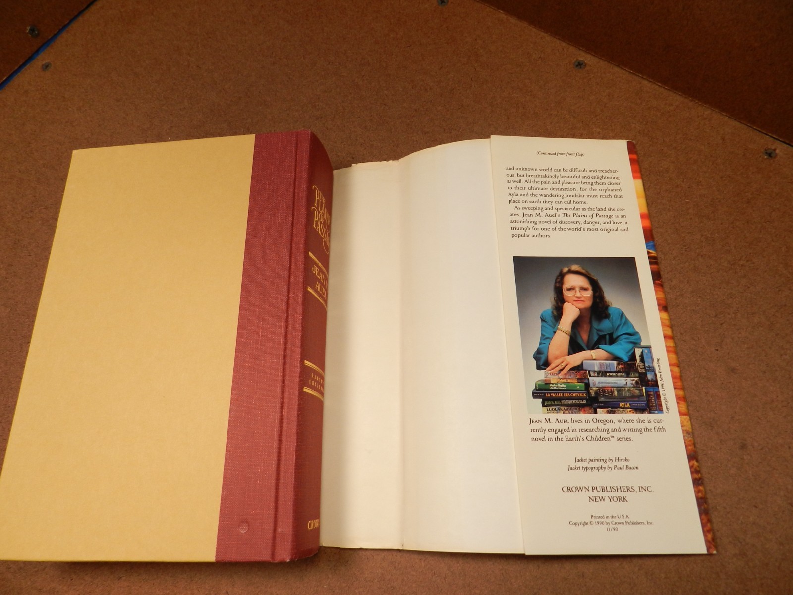 Jean M. Auel CLAN OF THE CAVE BEAR, PLAINS OF PASSAGE & SHELTERS OF STONE EUC
