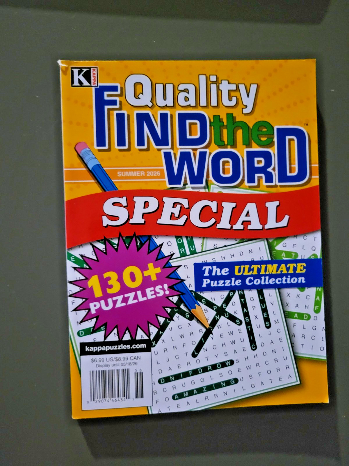 Lot of 3 Find-the-Word Puzzle Books by Kappa – 2 Special & Jumbo 390+ Challenges