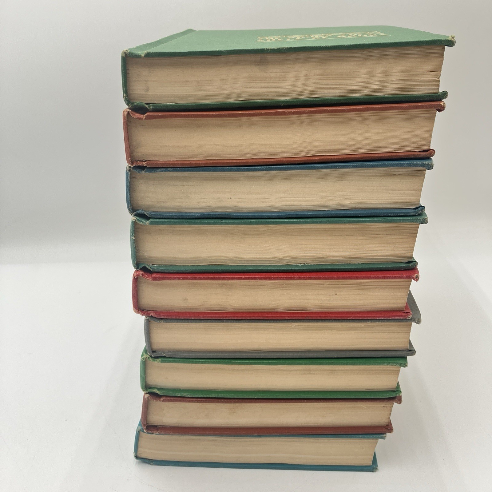 Vintage Collier Junior Classics Books 1-9 Set 1962 Kids Illustrated Decor