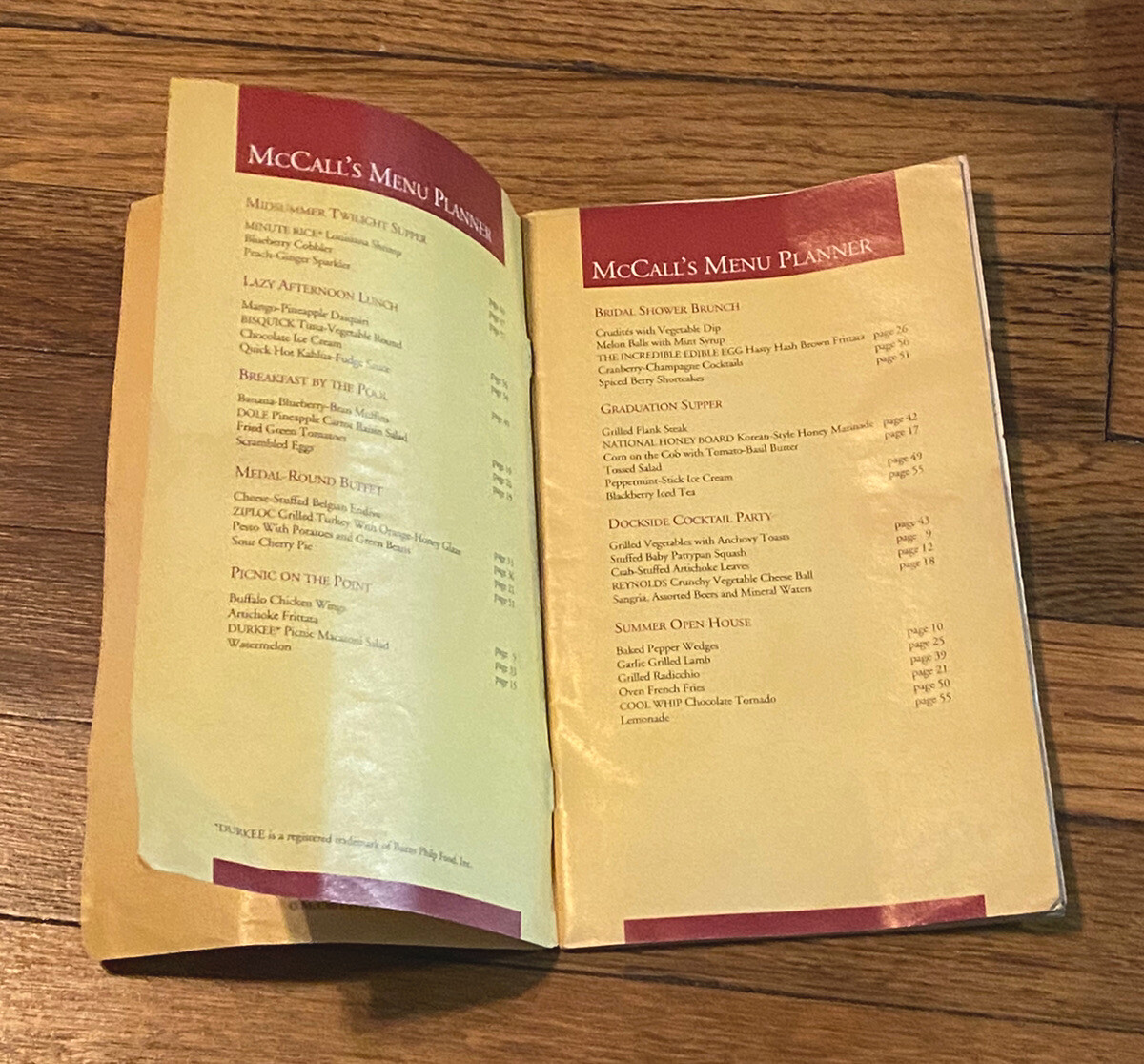 McCalls Favorite Quick and Easy Recipes Booklet 62 Pages Vintage