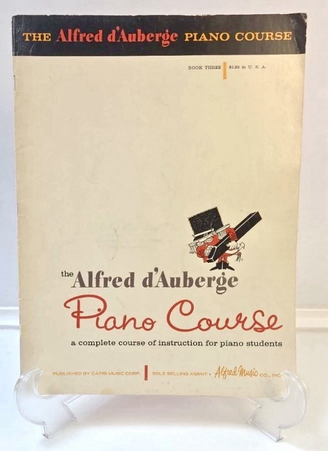 Vintage Alfred d’Auberge Piano Course Book 3 Lesson Book Music Instruction