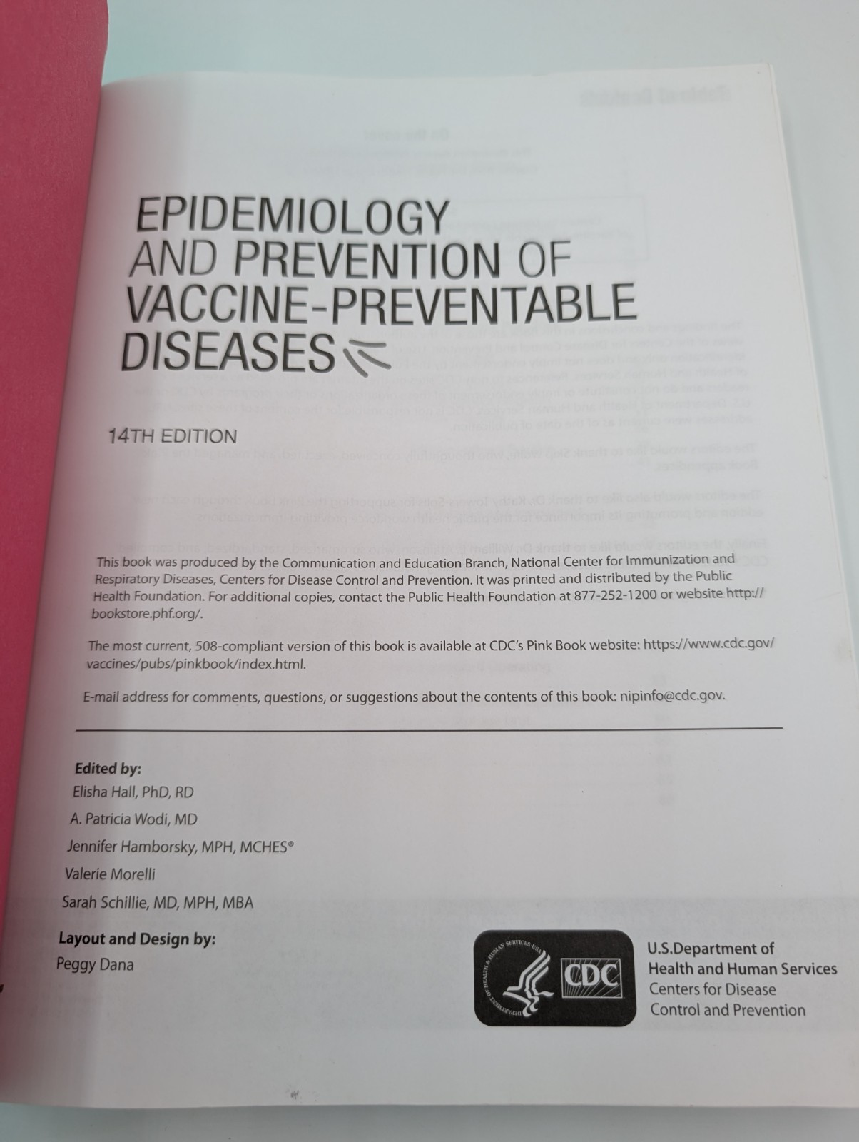 Epidemiology and Prevention of Vaccine-Preventable Diseases 14th ed CDC